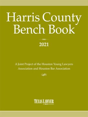 cover image of Harris County Bench Book